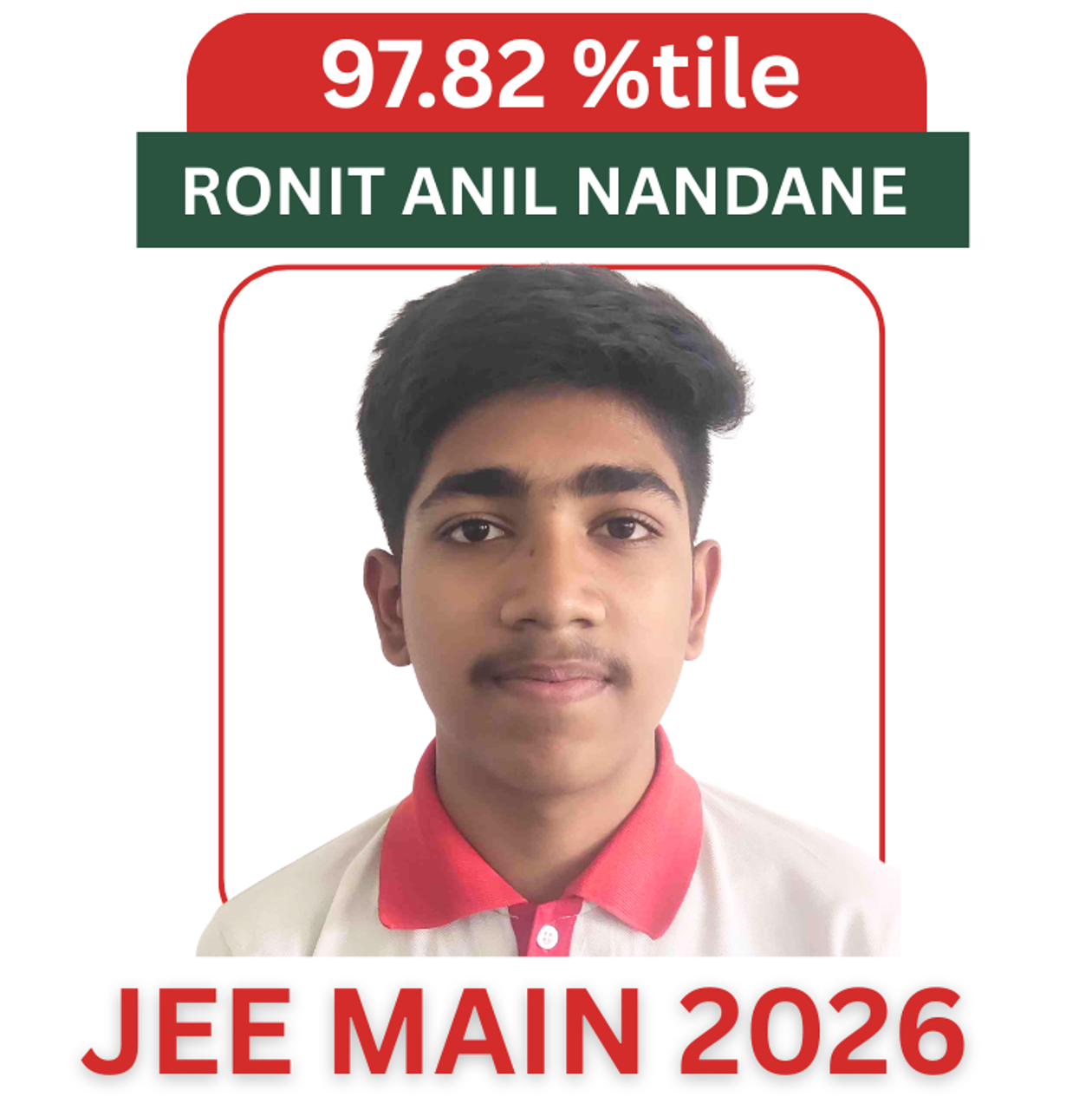 Congratulations Ronit Nandane