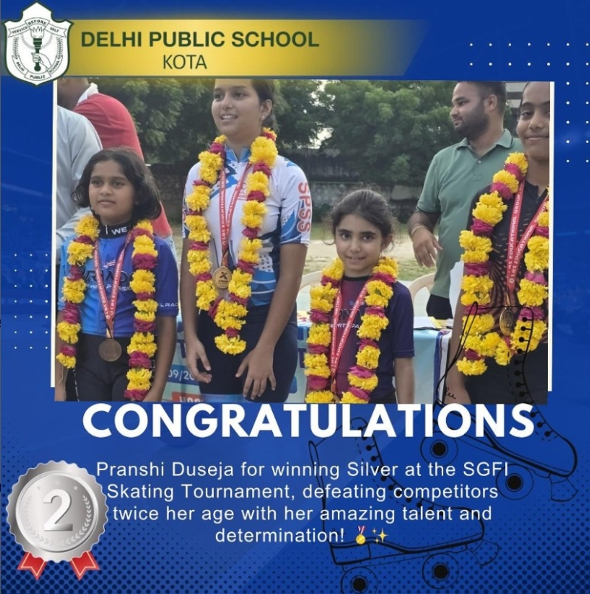 SGFI Skating Tournament 2025- Pranshi Duseja