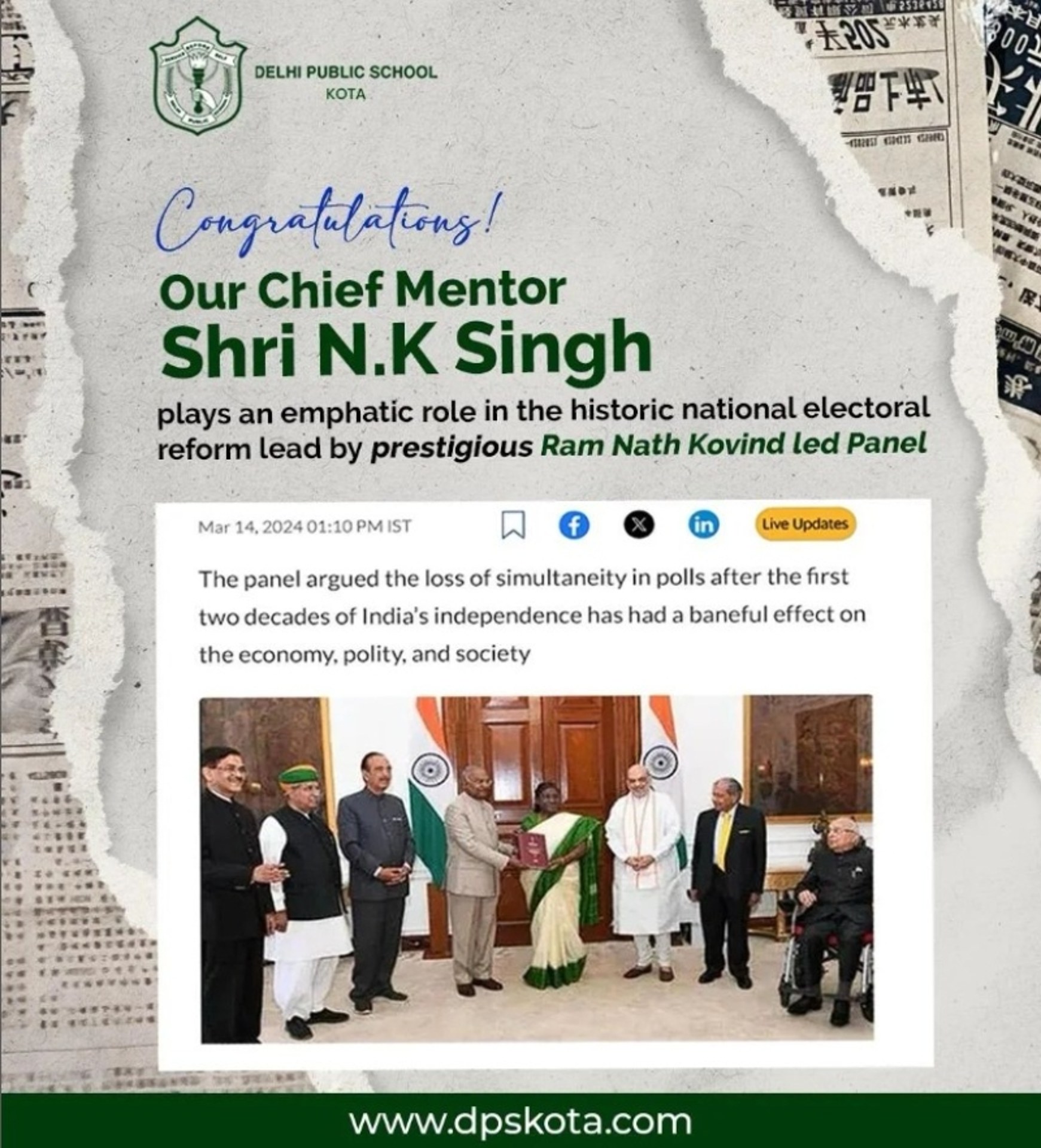 Proud Moment - 'ONE NATION ONE ELECTION'
