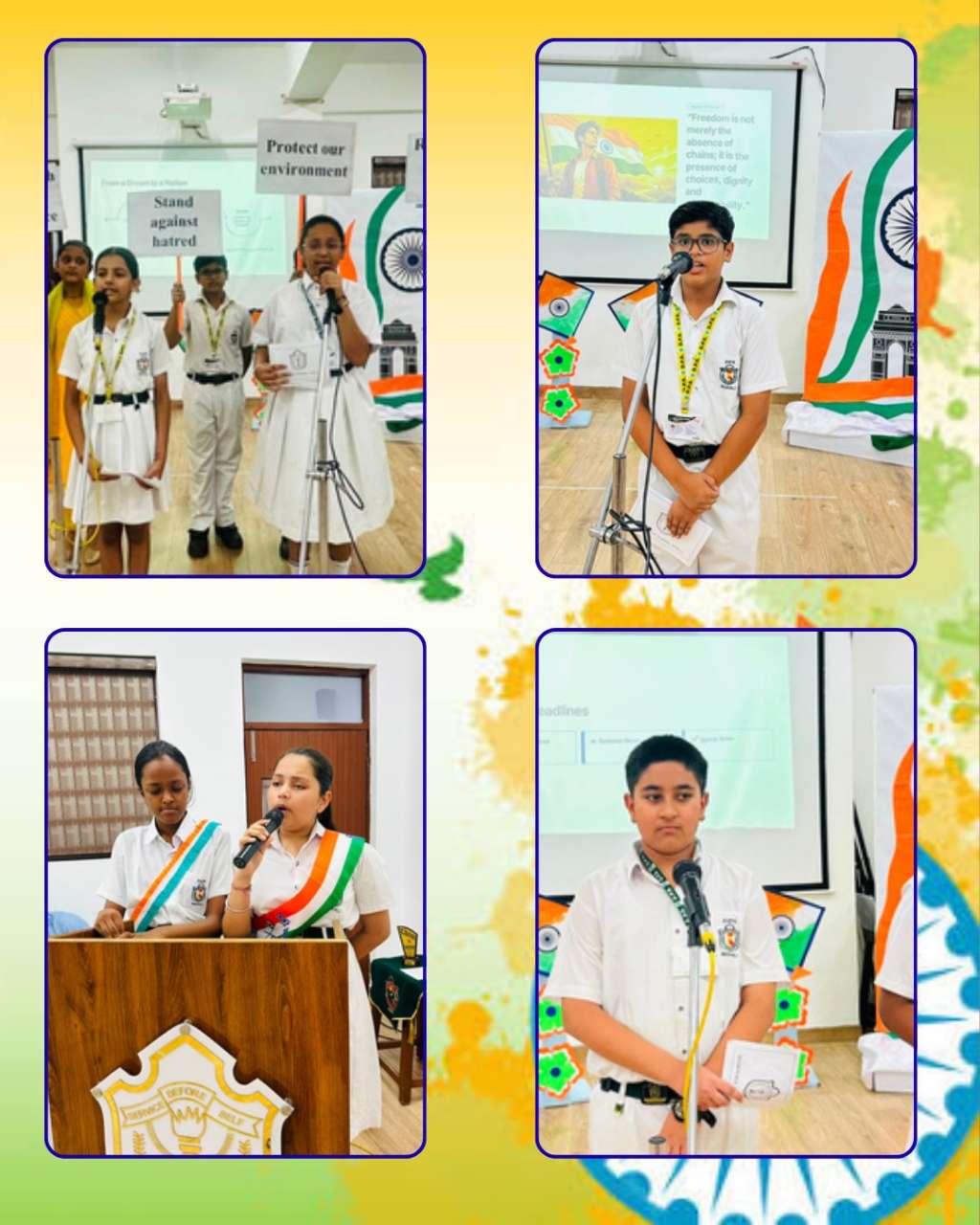Tricolour in our hearts, pride in our voices!