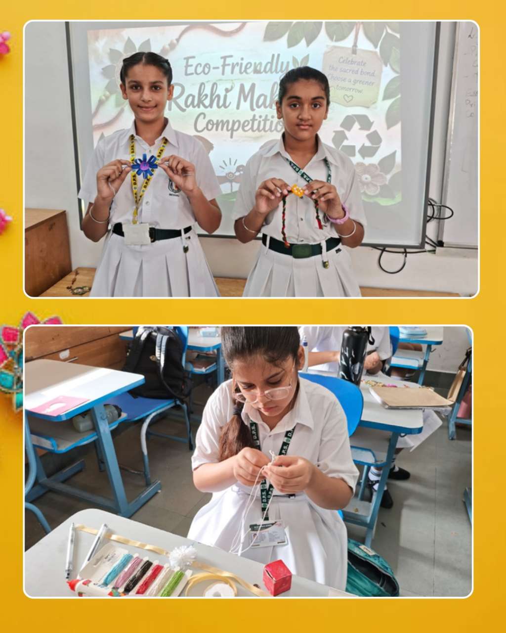 Rakhi Making Competition Classes III - VIII