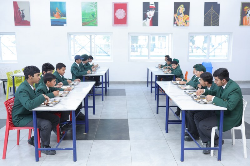 Students playing sports