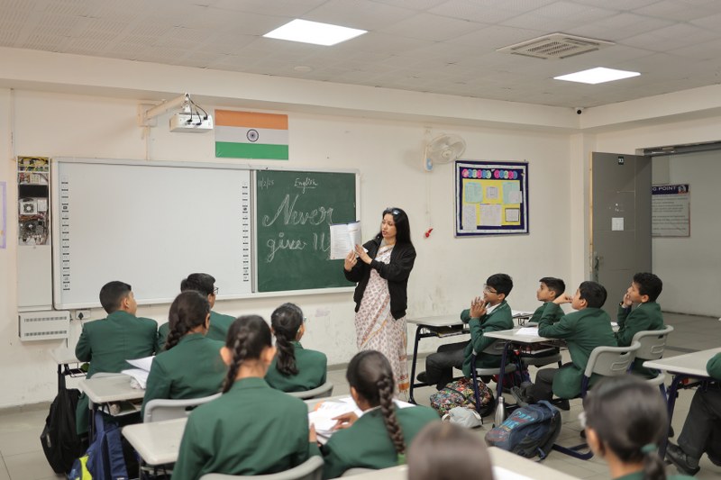 Students in homework session