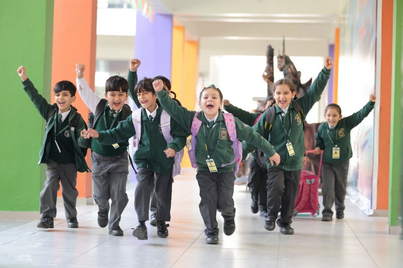 Students engaged in creative activities