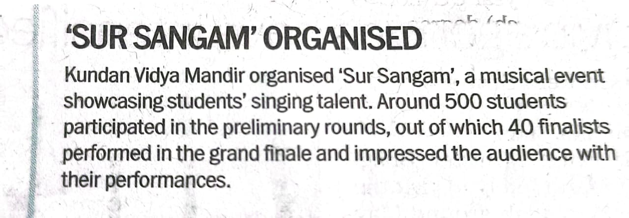 KVM Organised Sur Sangam