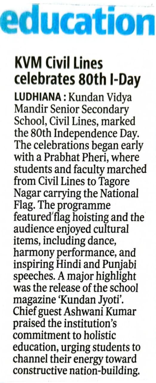 KVM celebrates India’s 80th Independence Day