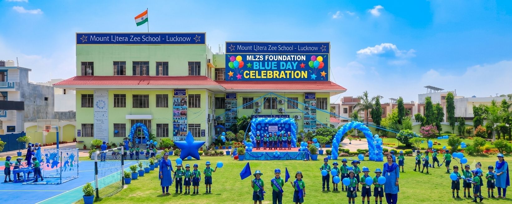 Blue color day at MLZS