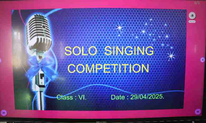 Solo Singing Competition - Class VI
