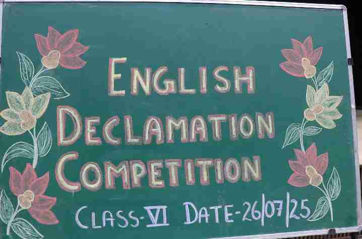 English Declamation Competition - 2025 (Class - VI)