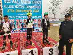 Atharva Raj Singh has won a Bronze Medal in the 500 meters Inline Speed Skating – Rink Race (Under-6 Boys category)