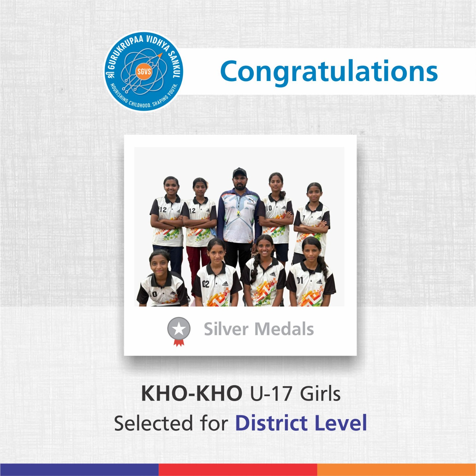 KHO KHO U 17 Girls Selected For District Level