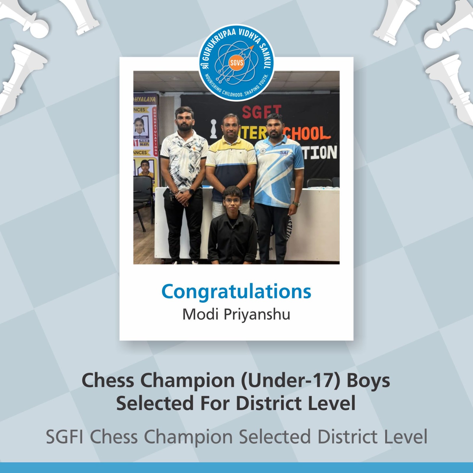 KHO KHO U 17 Boys Selected For District Level