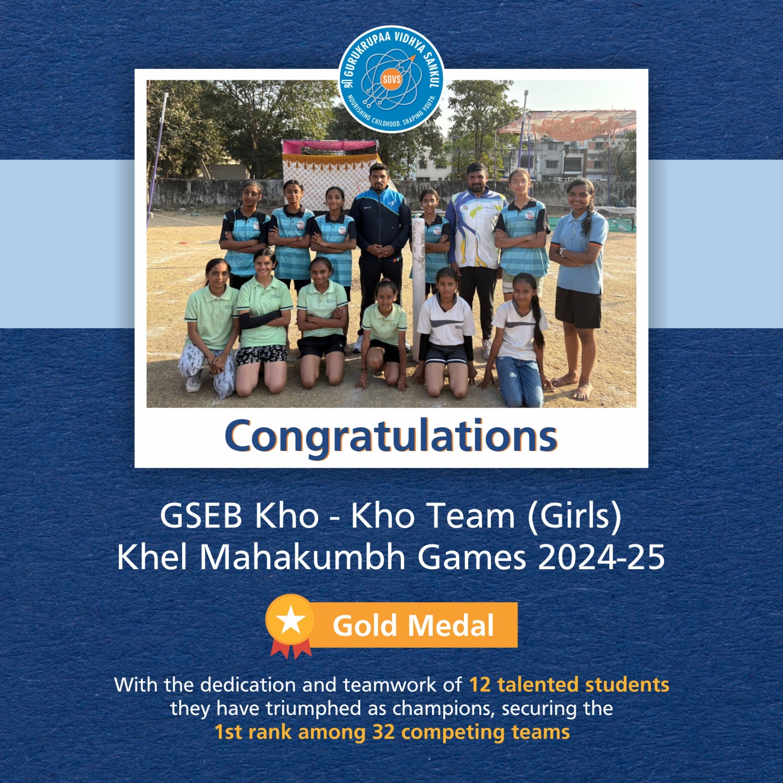 KHO KHO U 17 Boys Selected For District Level