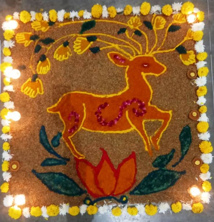 Celebrating Rangoli at SPV - 2025