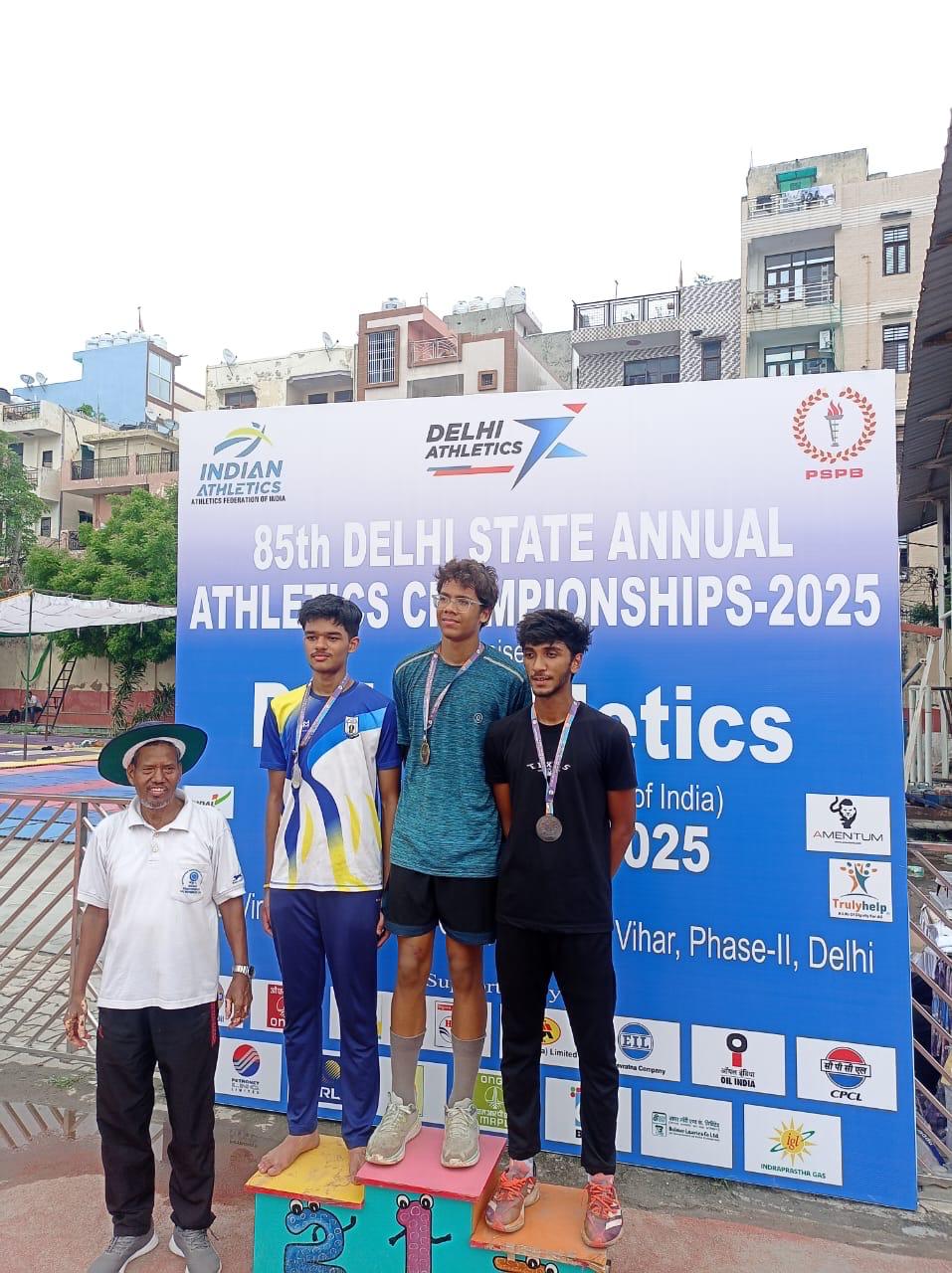 Naitik Kumar strikes double gold at 85th Delhi State Annual Athletic Championships 2025