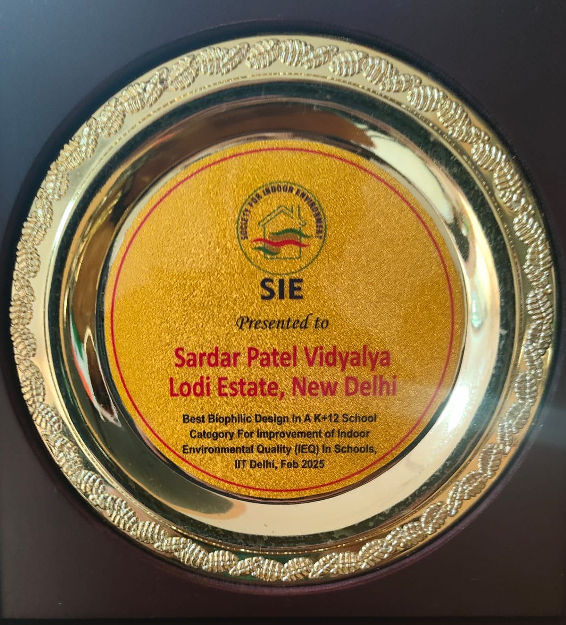Sardar Patel Vidyalaya won the award for Best Biophilic Design