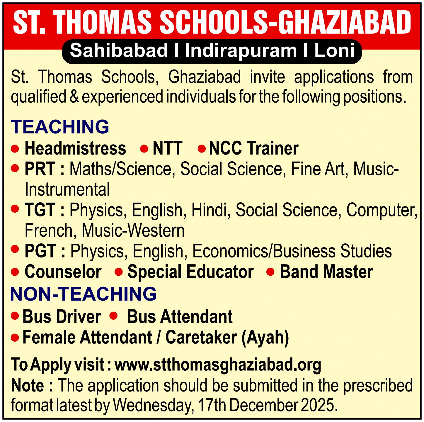 St.Thomas School, Indirapuram