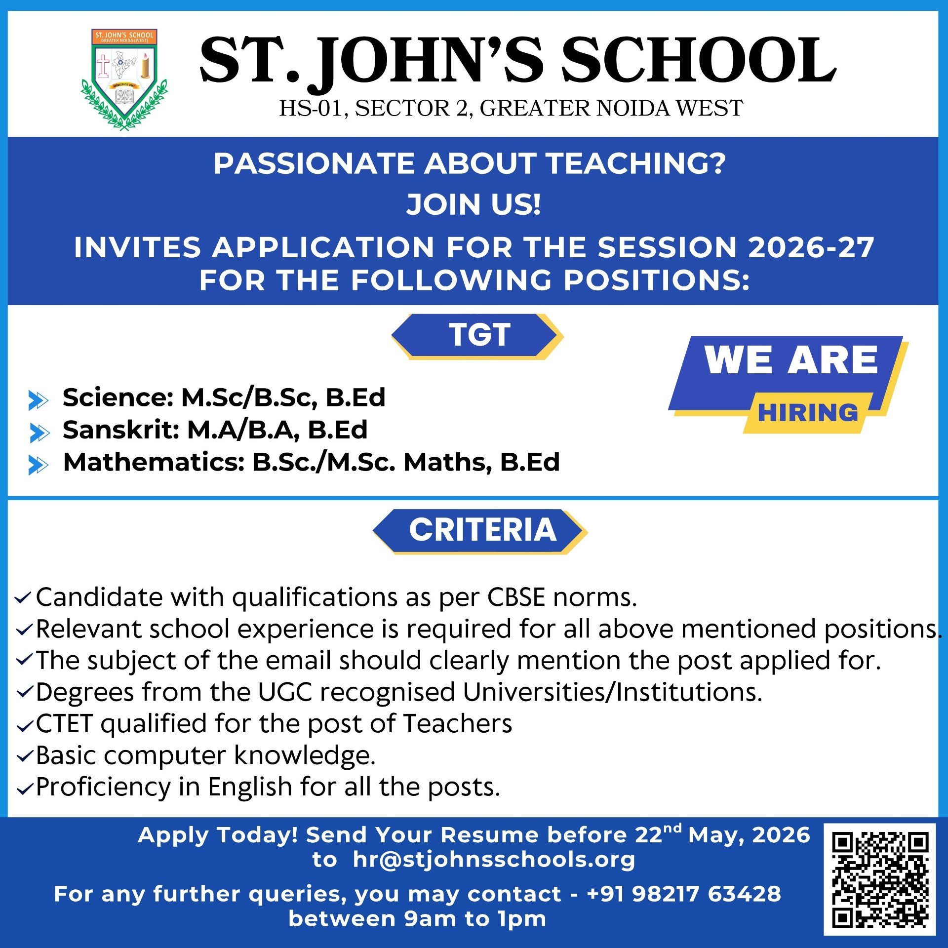 <p>Vacancy Post</p>