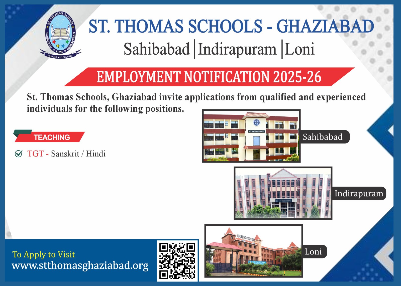 St. Thomas, Loni - Best School in Loni