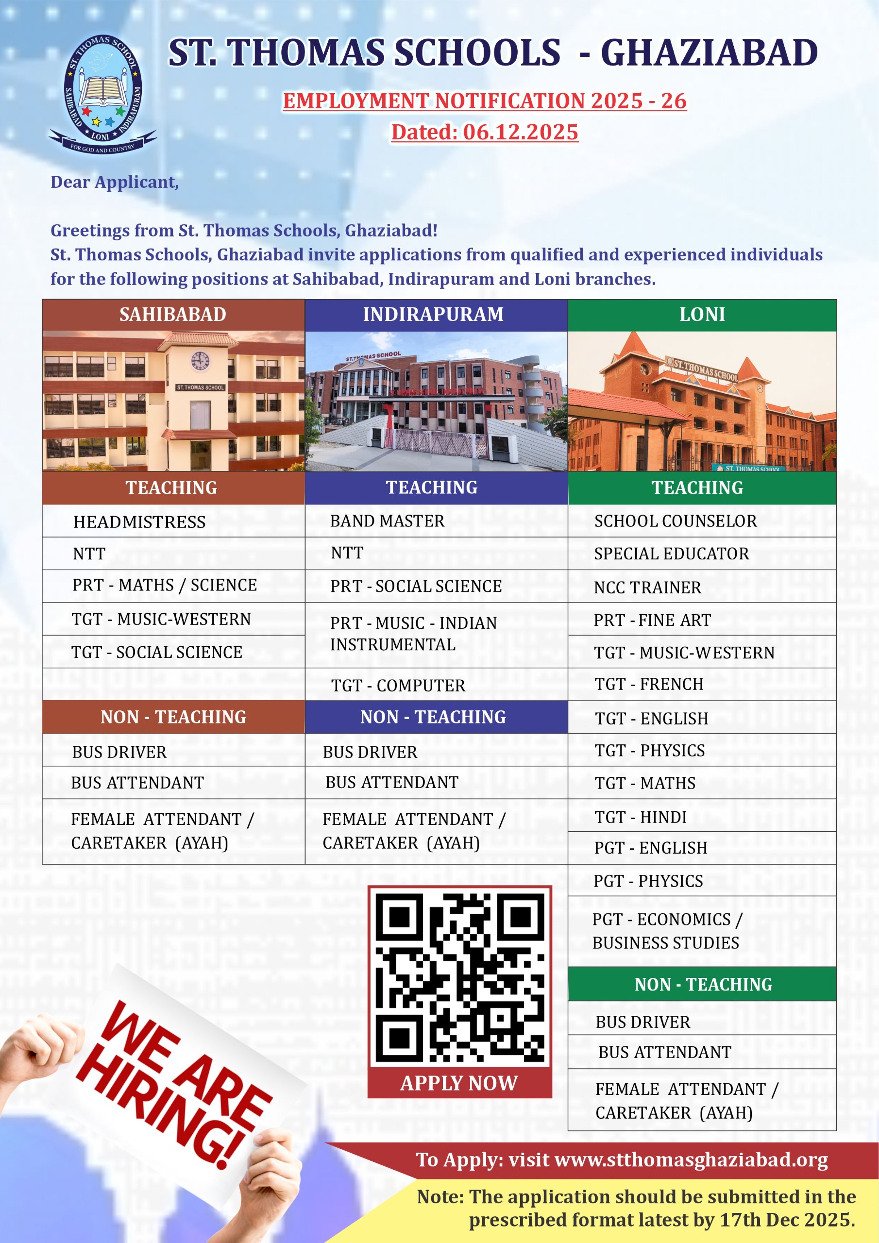 St. Thomas, Loni - Best School in Loni