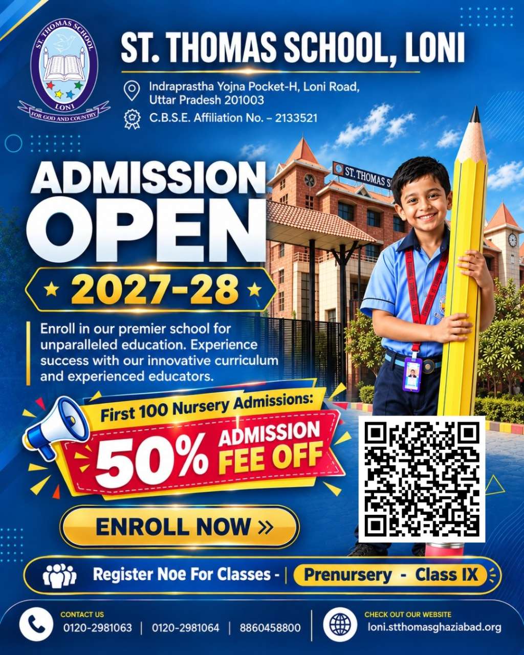 St. Thomas, Loni - Best School in Loni