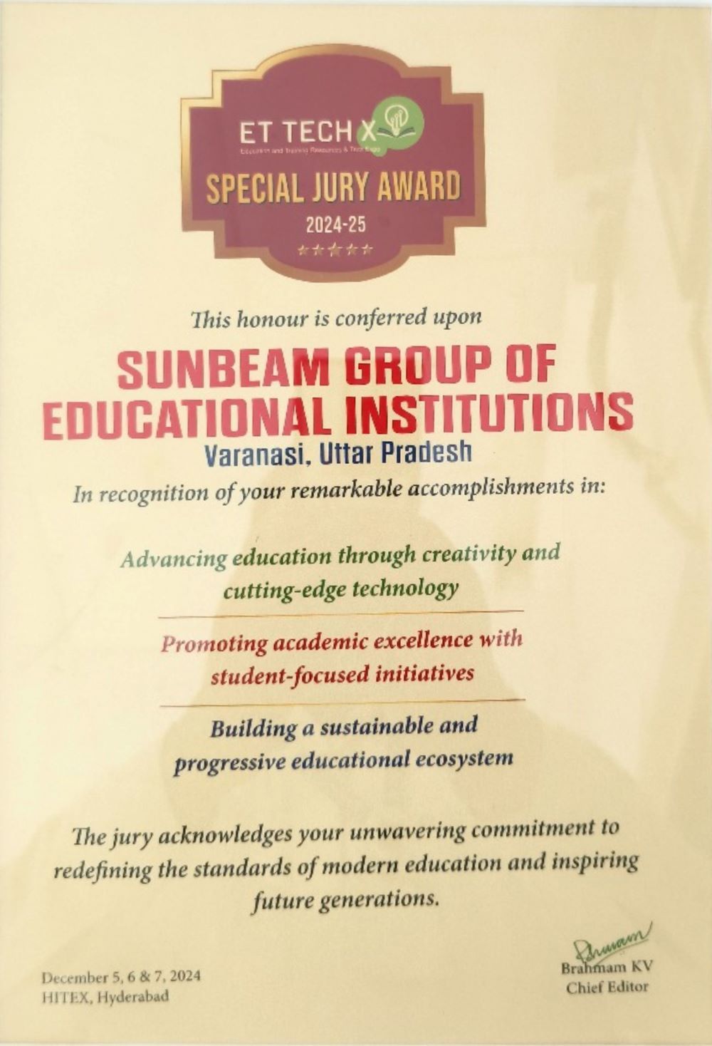 Sunbeam CBSE School, Varanasi