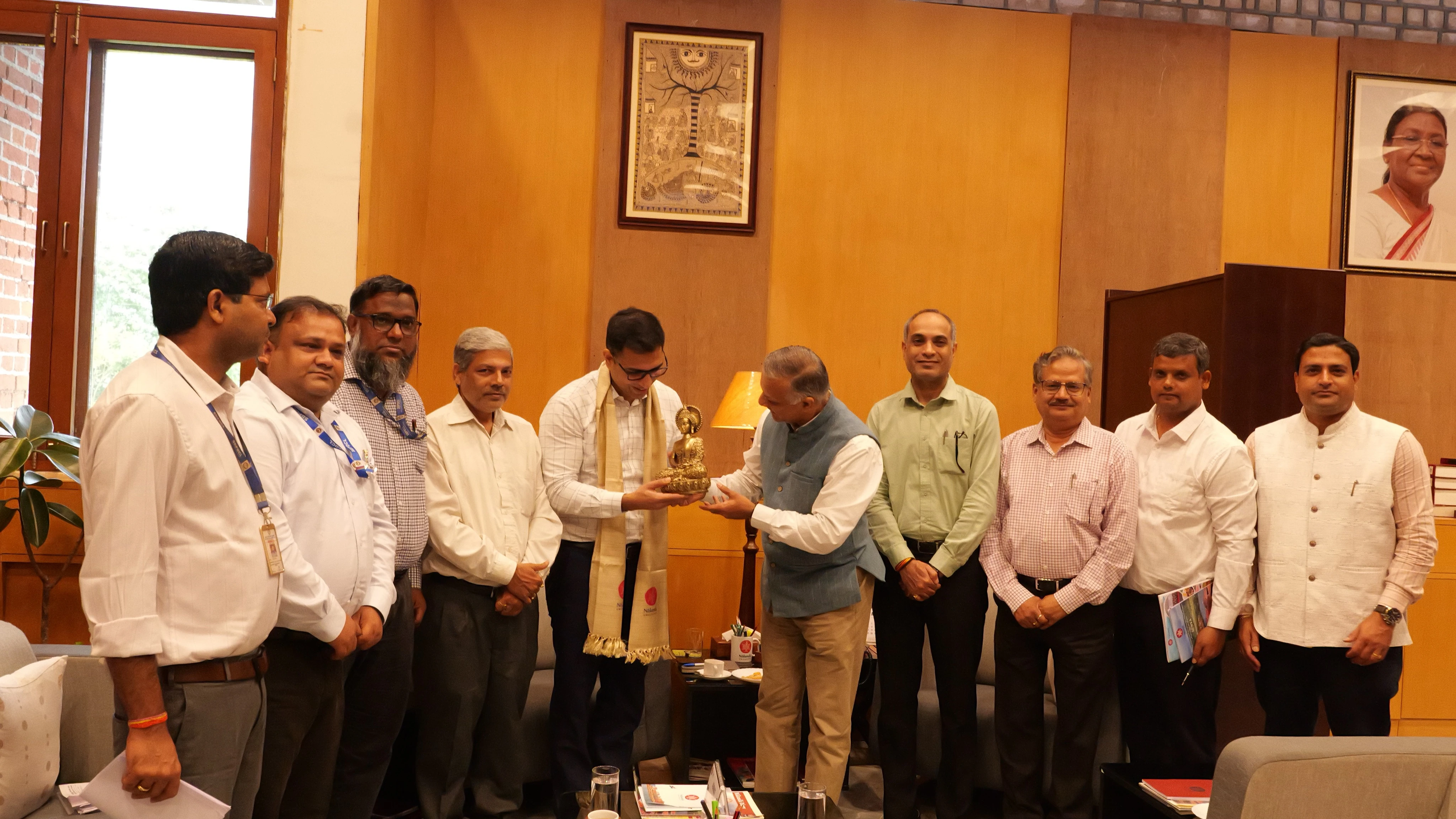 Shri Saurabh Jorwal, Managing Director, SBPDCL, visited the Nalanda University, Bihar