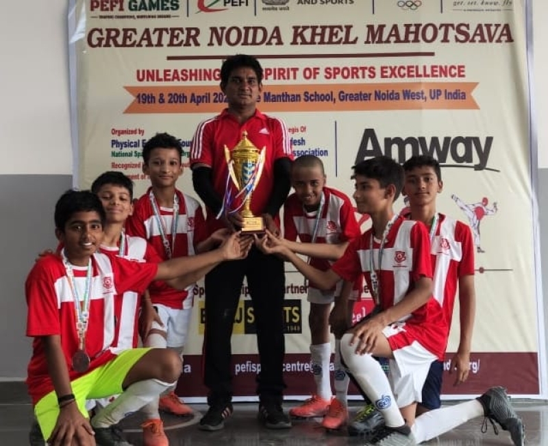 Second Position in the Football Tournament (Under 12) !