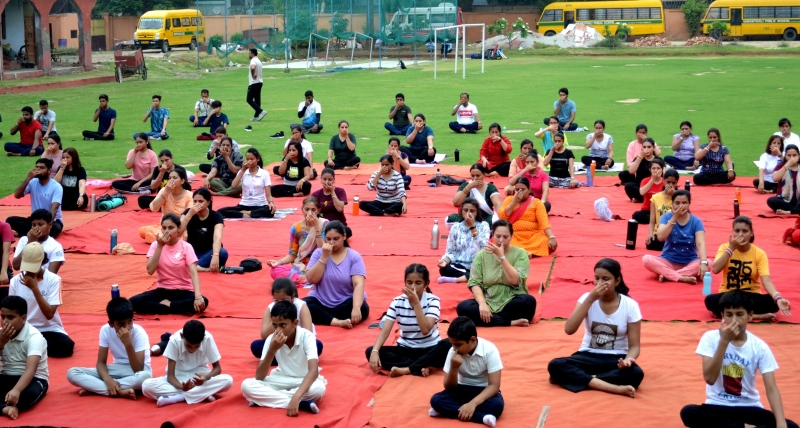 Invigorating yoga session on the occasion of 9th international yoga day 2023