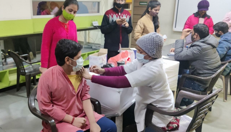Covid vaccination for age group 15-17 yrs.
